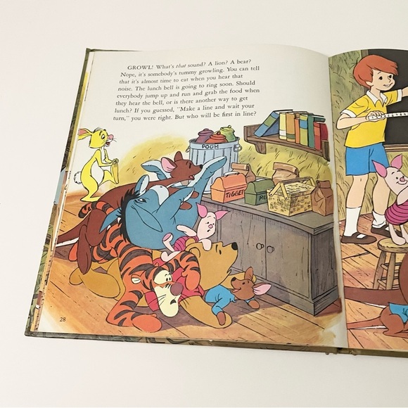 Vintage 1978 Walt Disney's Pooh's Schoolhouse Golden Press Hardcover - Picture 16 of 16